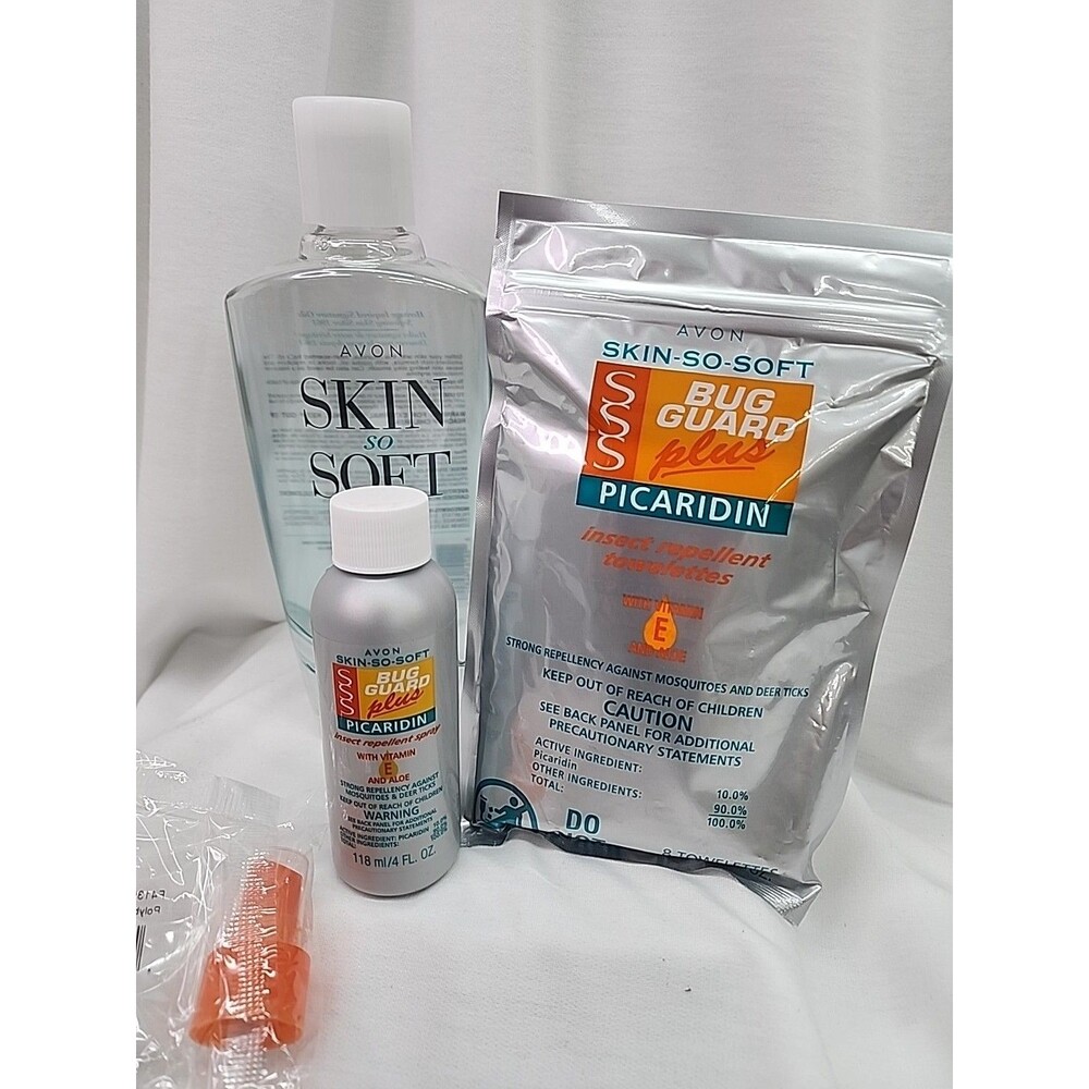 Avon Skin So Soft Bug Guard Plus Bundle Original Skin So Soft Picaridin Wipes